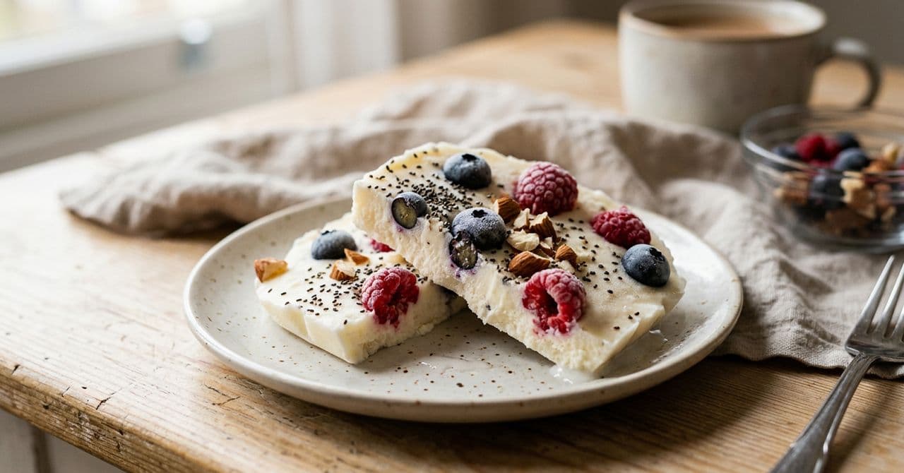 Frozen Protein Yoghurt Bark