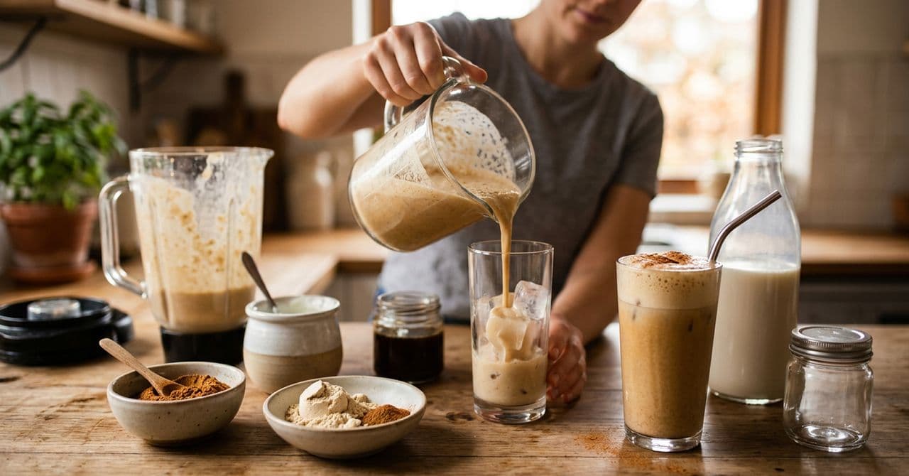 Iced Pumpkin Spice Protein Latte 