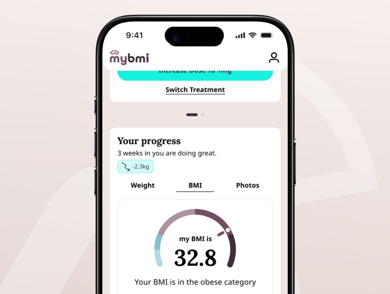 Track weight and see progress