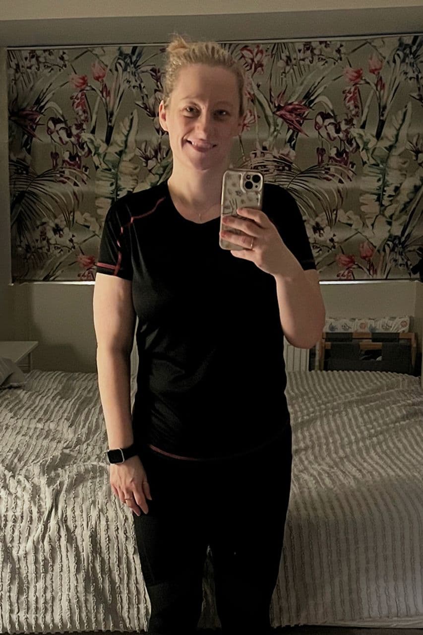 Sonya after her weight loss journey and treatment