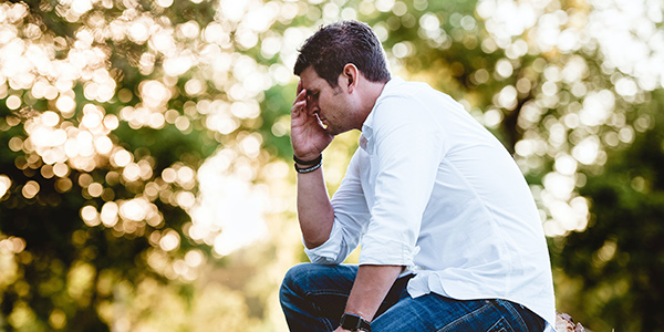 stressed man